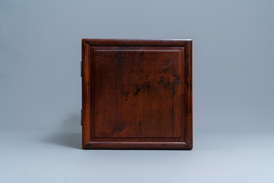 A low Chinese hongmu wooden two-door cupboard, Republic