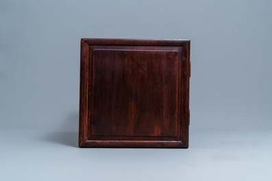 A low Chinese hongmu wooden two-door cupboard, Republic