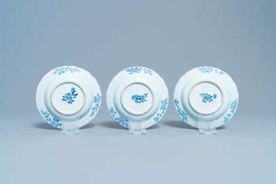Twelve Chinese blue and white 'Romance of the Western Chamber' plates, Qianlong