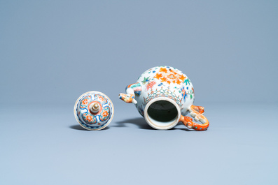 A Chinese famille rose dragon-spouted teapot and cover, Yongzheng/Qianlong