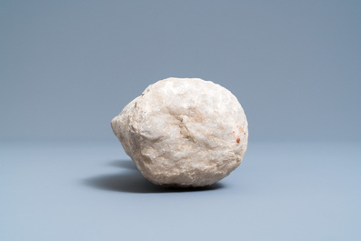 Een gesculpteerde stenen mannenkop, wellicht Frankrijk, 15e eeuw