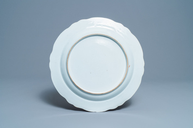 A large Chinese famille rose dish, Qianlong