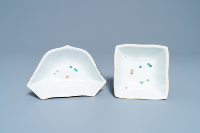 Un service &agrave; mendiants en porcelaine de Chine famille rose &agrave; d&eacute;cor 'Wu Shuang Pu', 19&egrave;me