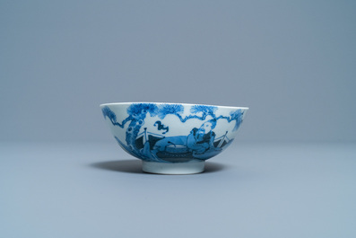 Six Chinese blue and white Vietnamese market 'Bleu de Hue' wares, 18/19th C.