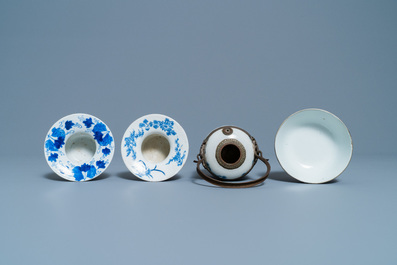 Eleven Chinese blue and white Vietnamese market 'Bleu de Hue' wares, 18/19th C.