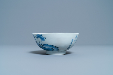 Six Chinese blue and white Vietnamese market 'Bleu de Hue' wares, 18/19th C.