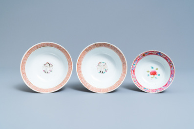Six Chinese famille rose wares for the Straits or Peranakan market, 19th C.