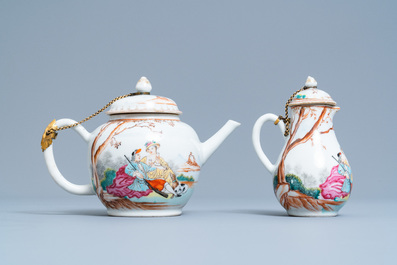 A Chinese famille rose tea service for the European market, Qianlong