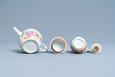 A Chinese famille rose tea service for the European market, Qianlong