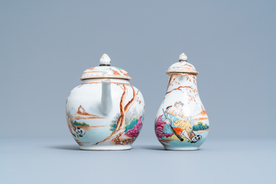 A Chinese famille rose tea service for the European market, Qianlong