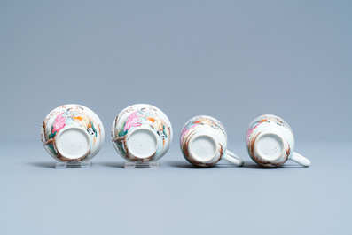 A Chinese famille rose tea service for the European market, Qianlong