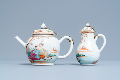 A Chinese famille rose tea service for the European market, Qianlong