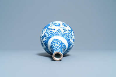 A Chinese blue and white bottle vase, Kangxi