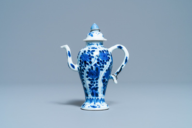 A rare Chinese blue and white miniature teapot, Kangxi