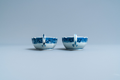 A composite 25-piece Chinese blue and white service, Qianlong