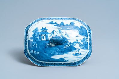 A composite 25-piece Chinese blue and white service, Qianlong