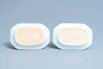 A composite 25-piece Chinese blue and white service, Qianlong