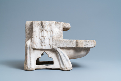 A Fatimid marble kilga, Egypt, 11/12th C.