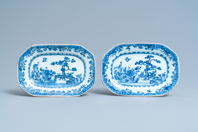 A composite 25-piece Chinese blue and white service, Qianlong