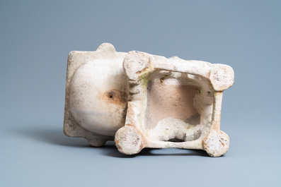 A Fatimid marble kilga, Egypt, 11/12th C.