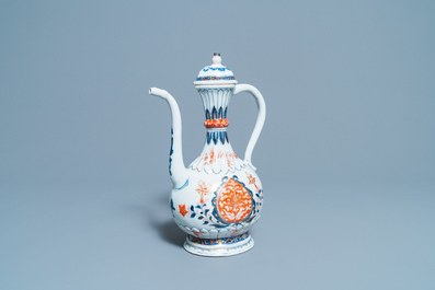 A Chinese Imari-style Islamic market 'aftaba' ewer, Kangxi
