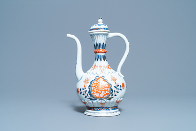 A Chinese Imari-style Islamic market 'aftaba' ewer, Kangxi