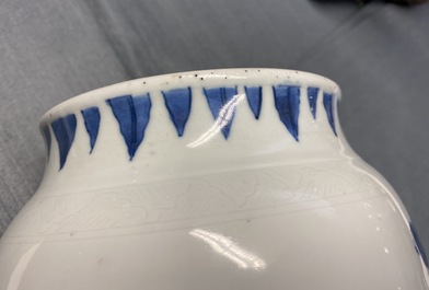 Een Chinese blauw-witte vaas met onsterfelijken, Transitie periode