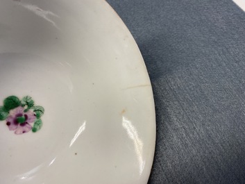 A Chinese Thai market Bencharong bowl and cover, 19th C.