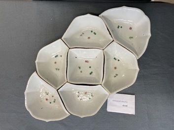 Un service &agrave; mendiants en porcelaine de Chine famille rose &agrave; d&eacute;cor 'Wu Shuang Pu', 19&egrave;me