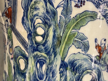 A Chinese doucai '100 boys' vase, Yongzheng/Qianlong