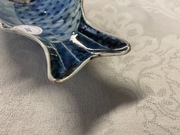 A Chinese blue and white ko-sometsuke 'carp' dish for the Japanese market, Tianqi