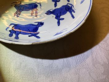 Une assiette en porcelaine de Chine en bleu et blanc de type ko-sometsuke pour le march&eacute; japonais, Tianqi
