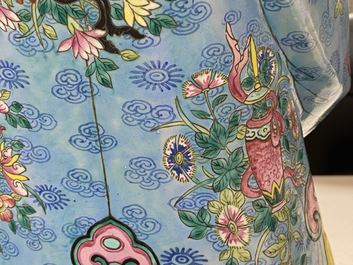 Two tall Chinese famille rose 'Star god' figures, 19th C.