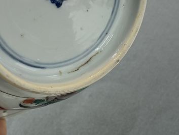 A pair of Chinese famille verte bowls, Kangxi