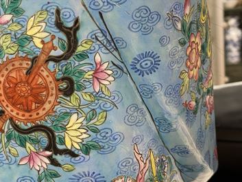 Two tall Chinese famille rose 'Star god' figures, 19th C.