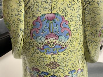 Two tall Chinese famille rose 'Star god' figures, 19th C.