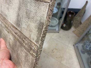 A Chinese rectangular qianjiang cai plaque, Republic