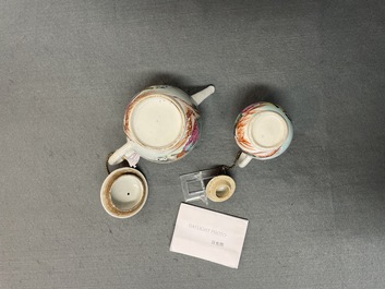 A Chinese famille rose tea service for the European market, Qianlong