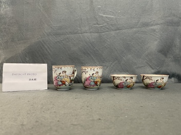 A Chinese famille rose tea service for the European market, Qianlong