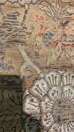 Three Chinese silk embroidered 'Star gods and immortals' panels, 19th C.