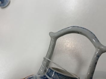 A Chinese blue and white miniature teapot, Kangxi