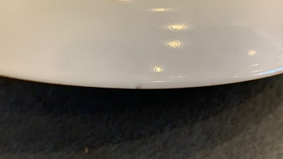 Six Chinese Canton famille rose plates, 19th C.