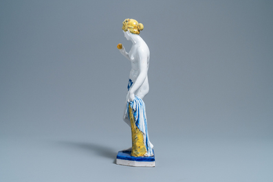 A large polychrome faience figure of Eve, Samson, Paris, 19th C.