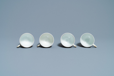 Een Chinees famille rose 12-delig theeservies voor de Europese markt, Qianlong