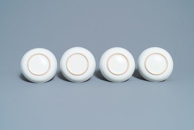 Een Chinees famille rose 12-delig theeservies voor de Europese markt, Qianlong