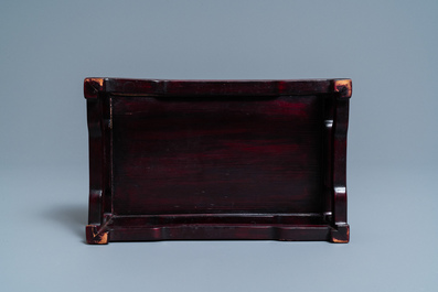 A rectangular Chinese famille rose jardini&egrave;re, Guangxu mark and of the period