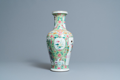 A fine Chinese famille rose vase, Republic