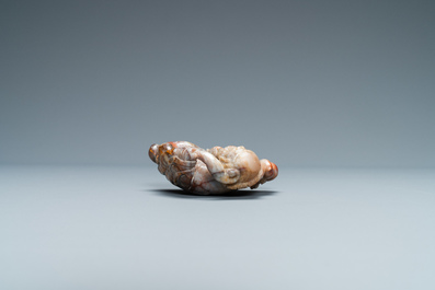 Une figure d'un immortel en pierre &agrave; savon dite 'de Shoushan', Chine, 18/19&egrave;me