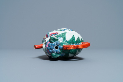 A Chinese famille rose 'Buddhist lion' ewer, Qianlong/Jiaqing