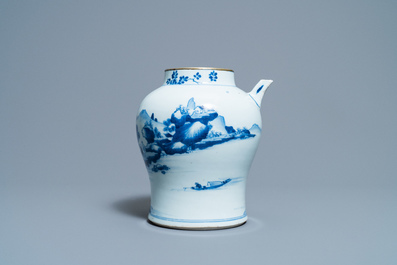 Een Chinese blauw-witte kan voor de Vietnamese markt, Kangxi